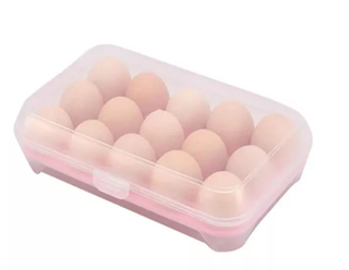 Organizador De Huevos, Caja Para 15 Unidades Huevera,hi-res
