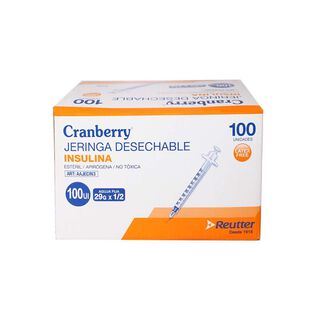 Jeringa Desechable Insulina 29g X 1/2 Cranberry - 100 Unds,hi-res