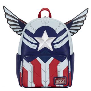 Mochila Loungefly Marvel Falcon Captain America Cosplay,hi-res