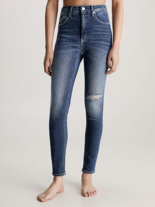 Jeans High Rise Super Skinny Ankle Azul,hi-res