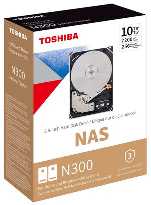TOSHIBA Disco Duro Nas 10TB N300 3.5″ Sata HDWG11AXZSTA,hi-res