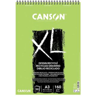 Croquera Dibujo Canson XL Reciclado 160gr A3 (29x42cm) 50hjs,hi-res