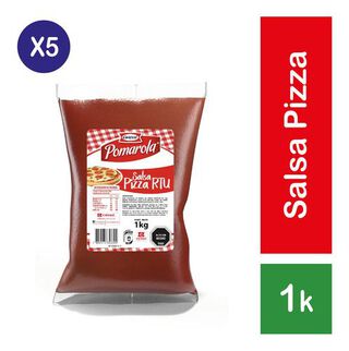 Pack 5 - Carozzi Salsa Pizza Lista Para Usar 1kg,hi-res