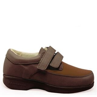 Zapato P/Diabetico C/Cierre Velcro Marron Talla 39-Blunding,hi-res