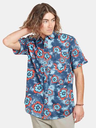 Camisa CHANDELIER FLORAL SHORT SLEEVE SHIRT Hombre Multicolor Volcom,hi-res