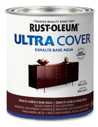 Esmalte al Agua Ultra Cover 946ml Marrón Rust Oleum,hi-res