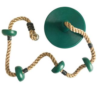 Columpio Circular con Cuerda Para Escalar - Verde,hi-res