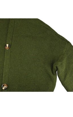 Sweater Botones Verde Humana,hi-res