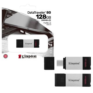Pendrive USB-C 3.2 128GB Kingston DataTraveler80 200MB/s,hi-res