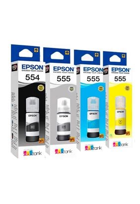 Pack de tintas Epson T554 - T555 para Ecotank L8160 L8180,hi-res