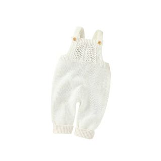 Jardinera de algodón para recién nacidos Blanca 90 cm,hi-res