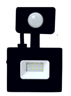 Foco Proyector De Area Led Con Sensor 10w Sec Exterior Luz Calida,hi-res