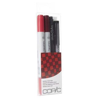 COPIC Ciao Doodle Packs: Red (4 Lápices),hi-res
