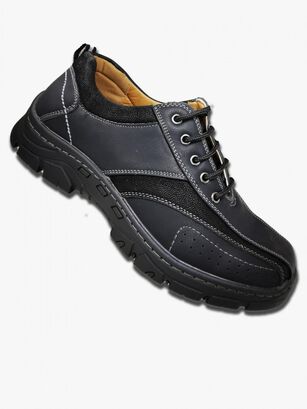 Zapatos Hombre Casual Clásico Cordones Negro 3076,hi-res