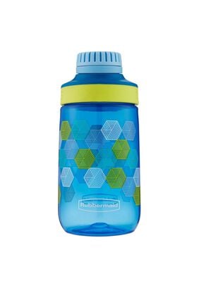 Botella Infantil Rubbermaid Tritan 414ml Hexagonos Azul,hi-res