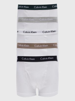Pack 5 Bóxers Trunk Cotton Classics  Blanco Calvin Klein,hi-res