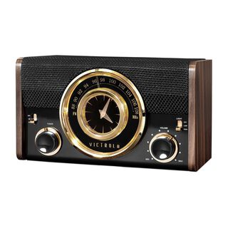 Radio Reloj Vintage Bluetooth,hi-res