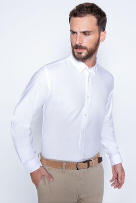 Camisa Sport Oxford White,hi-res