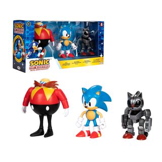 Multipack 30º Aniversario Con 3 Figuras Sonic 10 Cms,hi-res