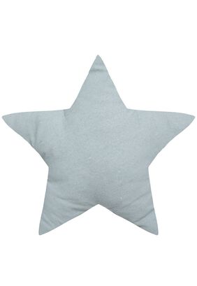 Cojín infantil "Oya" estrella azul claro 40x40cm,hi-res