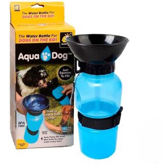 Botella De Agua Deportiva Para Mascota Portátil 500ml / Azul,hi-res
