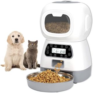 Dispensador Automático Alimento Comida Mascota Perro Gato,hi-res