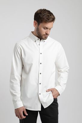 Camisa manga larga Sarga blanco Froens,hi-res