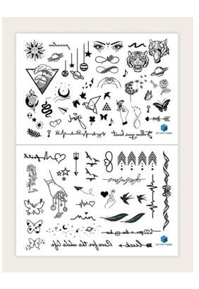 Pegatina Tatuajes Temporales diversidad,animales,etc TOP 2023,hi-res