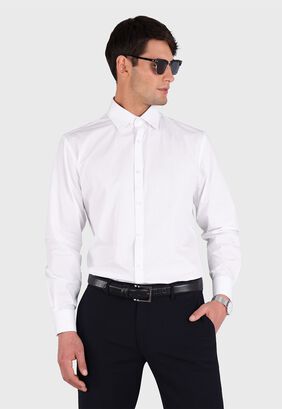 Camisa Formal Blanca Para Hombre,hi-res