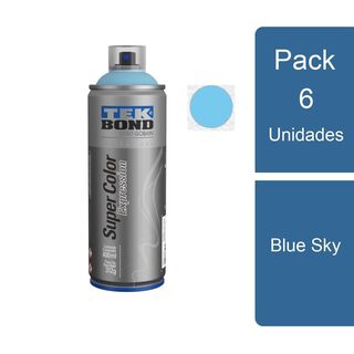 Pack 6 pinturas Aerosol / Spray Expression Blue Sky TEKBond,hi-res