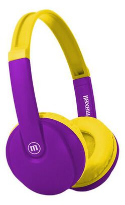 Audífonos Inalámbrico Para Niño Bluetooth BT-350 Amarillo Purpura,hi-res