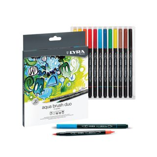 Marcadores Lyra Aqua Brush Duo Set 12 Colores,hi-res