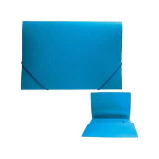 Carpeta Cartera Con Elástico Azul Datazone,hi-res