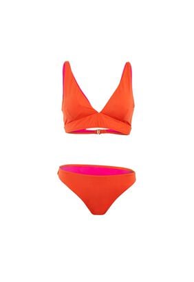 Bikini V Orange Pink ,hi-res