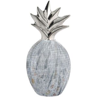 Figura Decorativa Piña Marmoleada Silver,hi-res