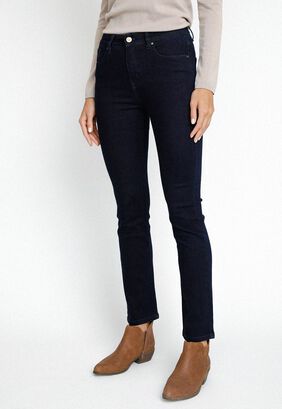 Jeans De Mujer Modelo Charlot Color Indigo,hi-res