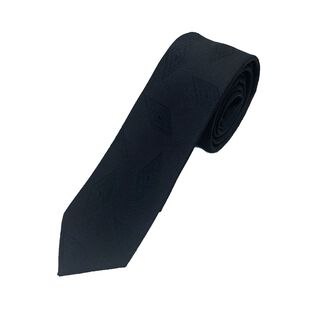 Corbata Microfibra Diseño Negro 6 cm,hi-res