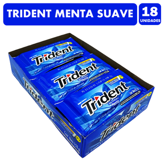 Trident Azul - Chicle Sabor Menta Suave (Caja Con 18 Uni),hi-res