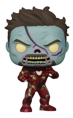Funko Pop Marvel What If... Iron Man Zombie #944,hi-res