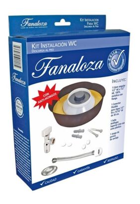 Kit De Instalacion Wc Fanaloza C/adaptador,hi-res