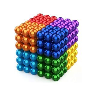 Cubo Didáctico Magnético De 216 Bolitas 3mm Multicolor - Ps,hi-res