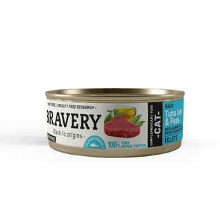 Bravery Tuna Loin And Peas Adult Cat Wet Food 70gr.,hi-res
