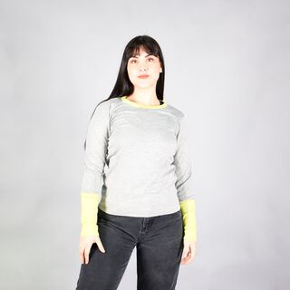 Sweater Mujer OB Algodón Bicolor XS,hi-res