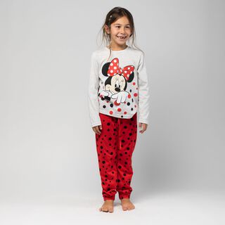 Pijama Niña Minnie Lunares Rojo Disney,hi-res
