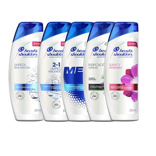 Pack 5 uds. Shampoo Head&Shoulders surtido 375 ml,hi-res