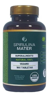 Spirulina Orgánica 100% Natural 180 Tabletas.,hi-res