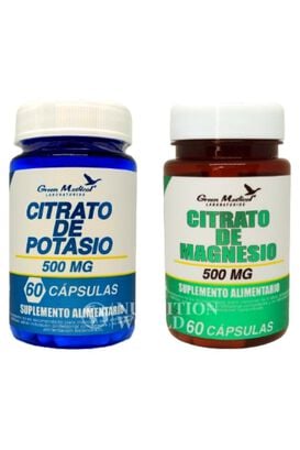 Pack Citrato De Potasio + Citrato De Magnesio 120 Cápsulas,hi-res