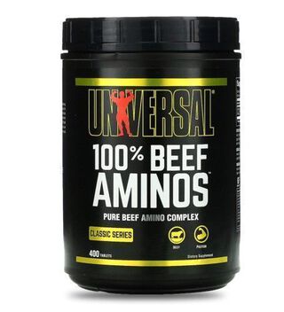 100% Beef aminos  universal  400 tabletas,hi-res