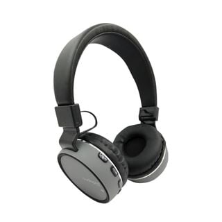 Audífono Headband Color Plateado-Negro Con BT, FM, TF, AUX. Audiopro.,hi-res