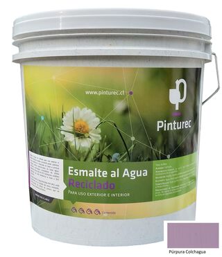 Esmalte al Agua Pinturec Satinado Purpura Colchagua 4G,hi-res
